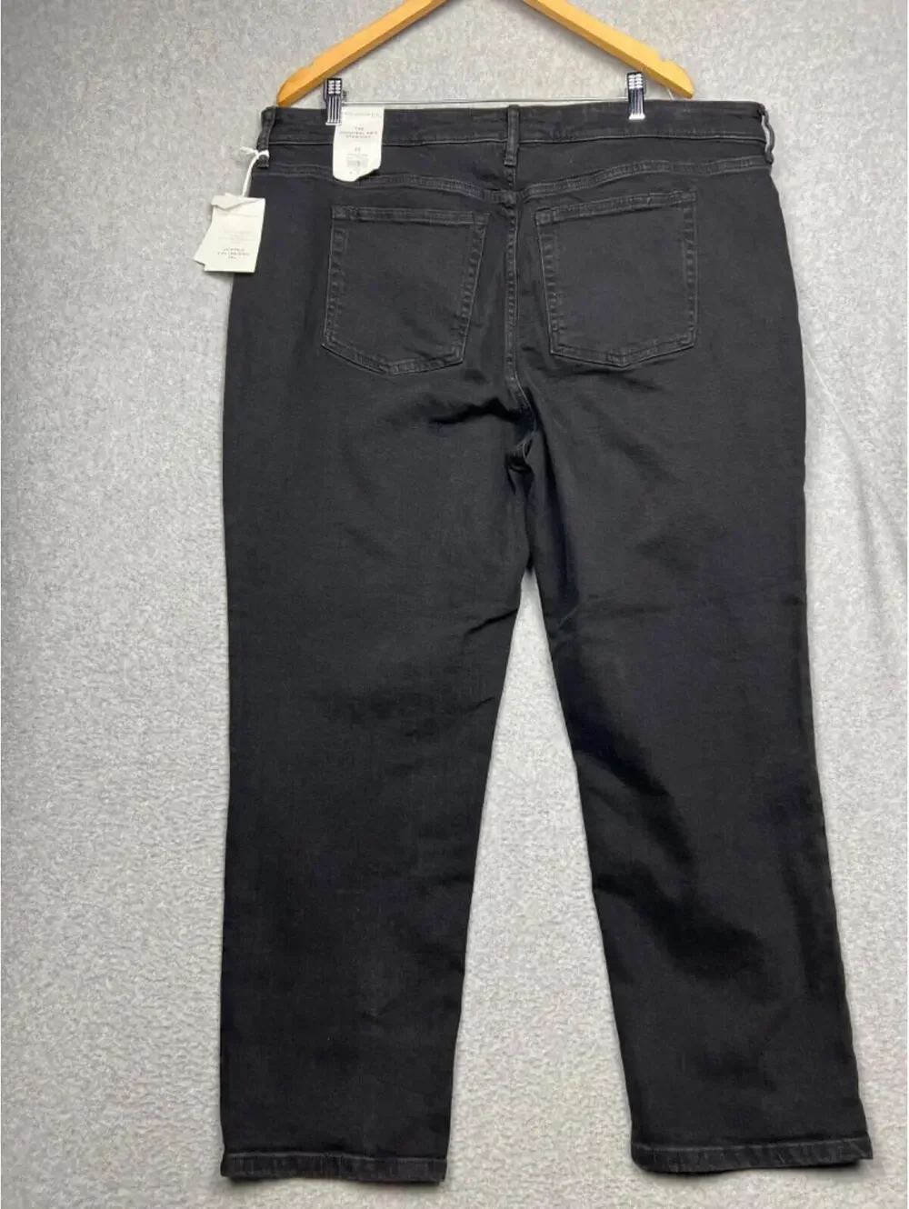 Free Assembly Jeans Womens Plus 22 The Original 90'S Straight Black Inseam 28''